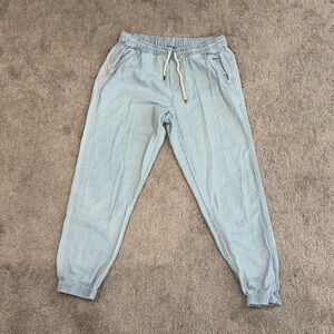 American Eagle Artie chamboard light blue jean jogger small